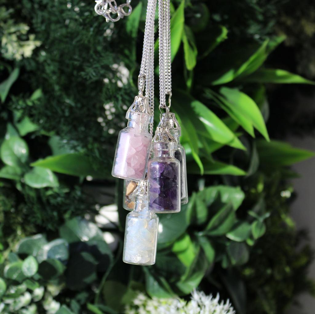 Opalite Bottle Pendant Necklace