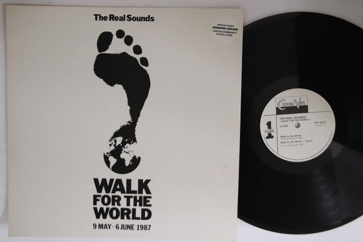 

12inch Record REAL SOUNDS - Walk For The World FRY003T COOKING VINYL 1987 UK Rock Used
