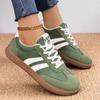 Adidași Vintage Damă cu Șireturi, Partea Superioară Rotundă, Moale / Sintetică, Talpă de Cauciuc, Talpă Amortizată, Potriviți pentru Naveta Zilnică, Încălțăminte Damă