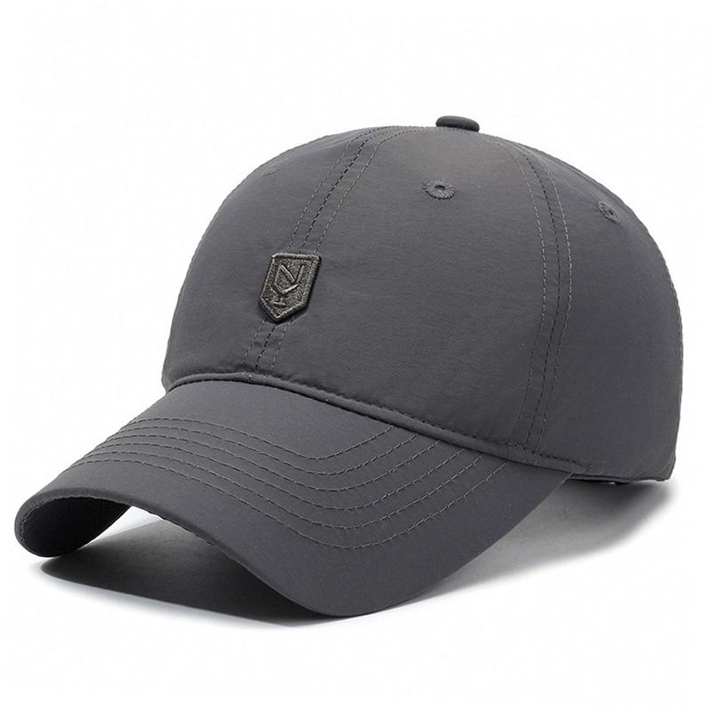 Adjustable Quick-Dry Lightweight Baseball Cap, Unisex Fashionable Outdoor Sports Duckbill Hat, Breathable Mesh UV Protection Cap Adjustable темно серый