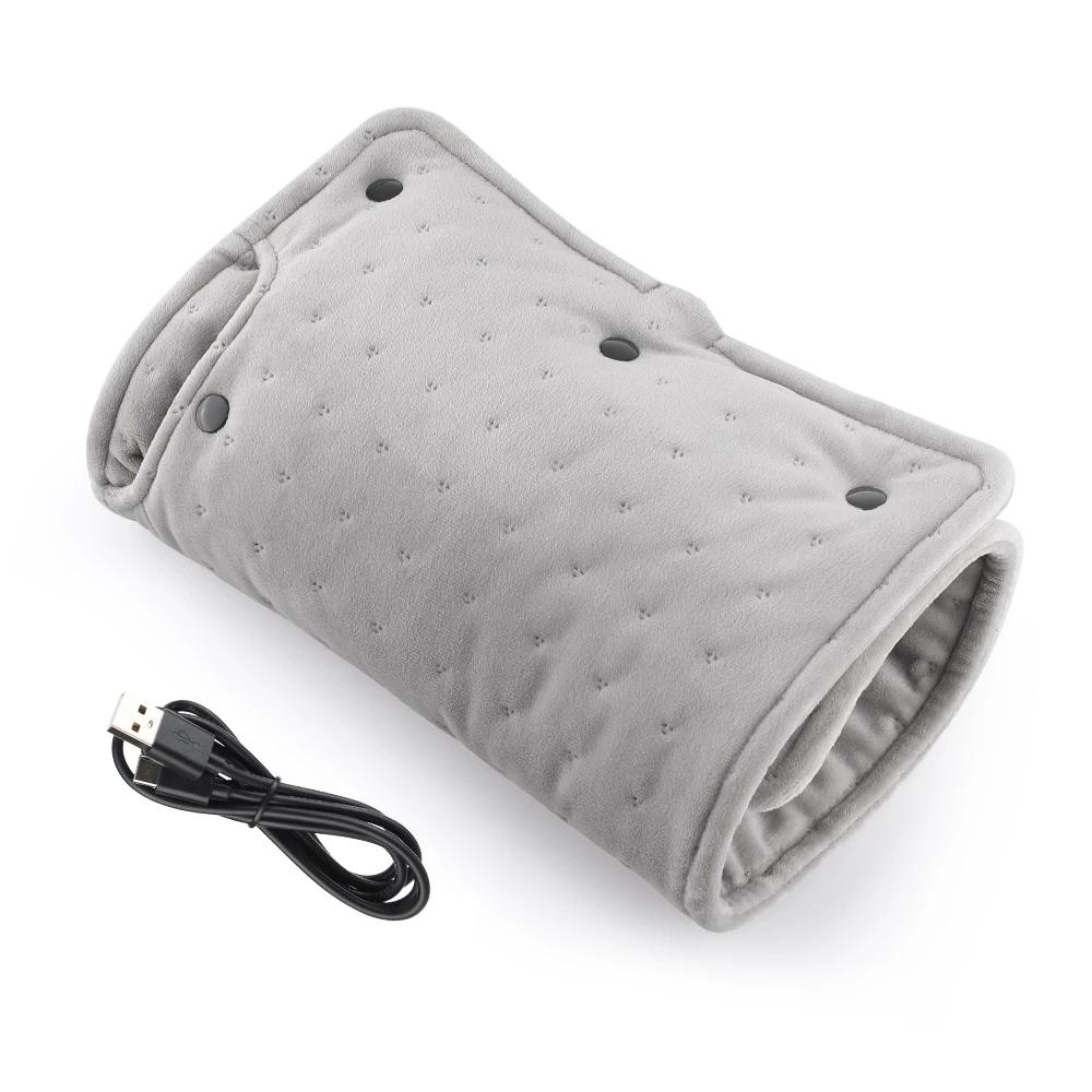

27*50cm Electric Heating Pad Hand Warmer Super Soft Portable Warm Winter Hand Heater For Home Room Warming Blanket USB Charging сірий колір