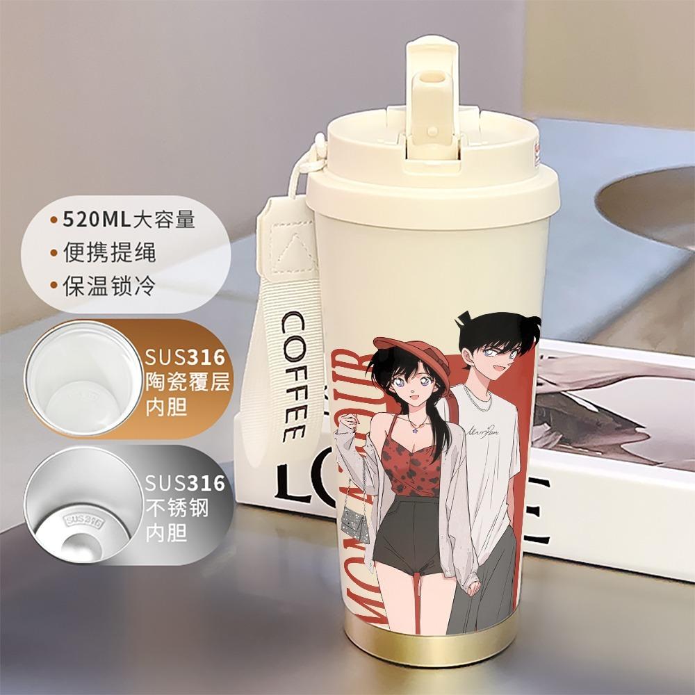 Monster Thief Kidd 111 Stainless Steel Thermos Cup Water Cup Detective Conan Student New Portable Large Capacity