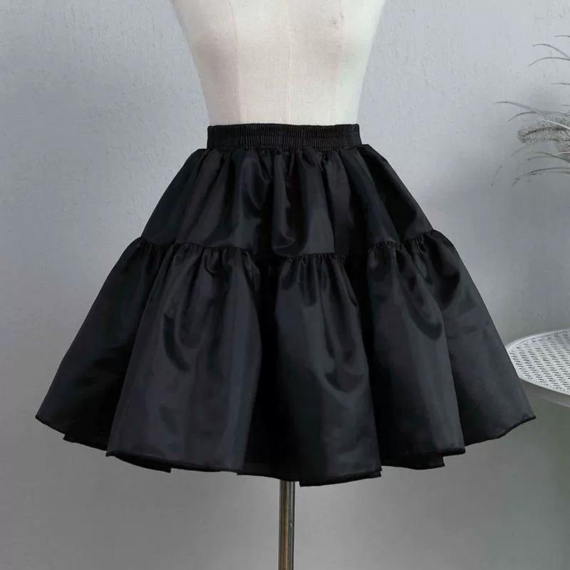 Fashion Without Hoop Petticoat White JK Ball Gown Petticoats Cosplay Breathable Underskirt Crinoline