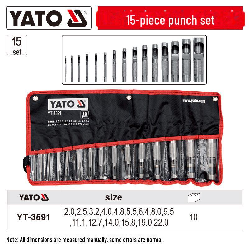 

Набор дыроколов для кожи Yiertuo (2-22мм) для ремней