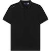 Solid Color Casual Comfortable Pullover Polo Shirt Men Tops Black F11M432103FBK