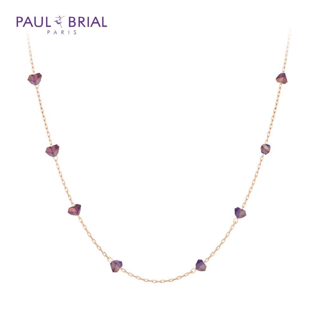 

PAULBRIAL [SILVER] PYSN0113 (PG) Purple Stone Necklace