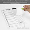 Inkdotpot Blocnotes săptămânal pentru planificarea meselor, 7"x10", blocnotes magnetic pentru planificarea meselor „Meniu bucătărie”, cu adeziv autoadeziv pentru alimente, S-54 de coli