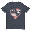 American Flag Dog And Cat Paw Patriotic 4th Of July Tshirt
