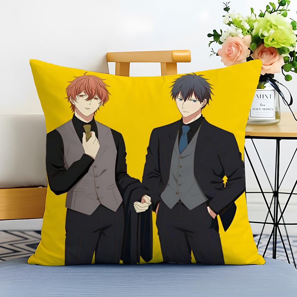 anime gifted future given Cushion Cover Washable Linen comfort Soft  for Sofa Bed Cozy Home Room Decor