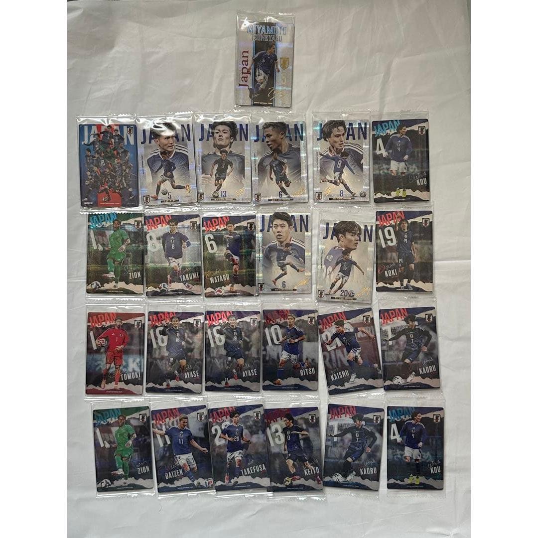 Used Japan national soccer team twin wafers