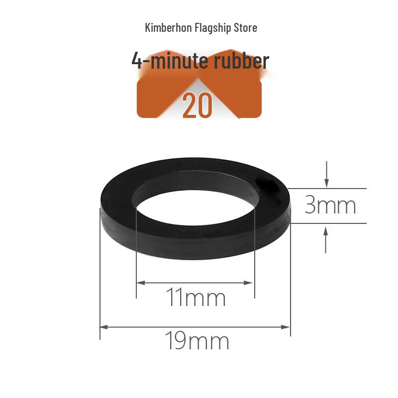 Silicone Rubber Gasket Shower Head Seal Ring, Water Heater Pipe Flat Washer, 4-6 Minute Installation.