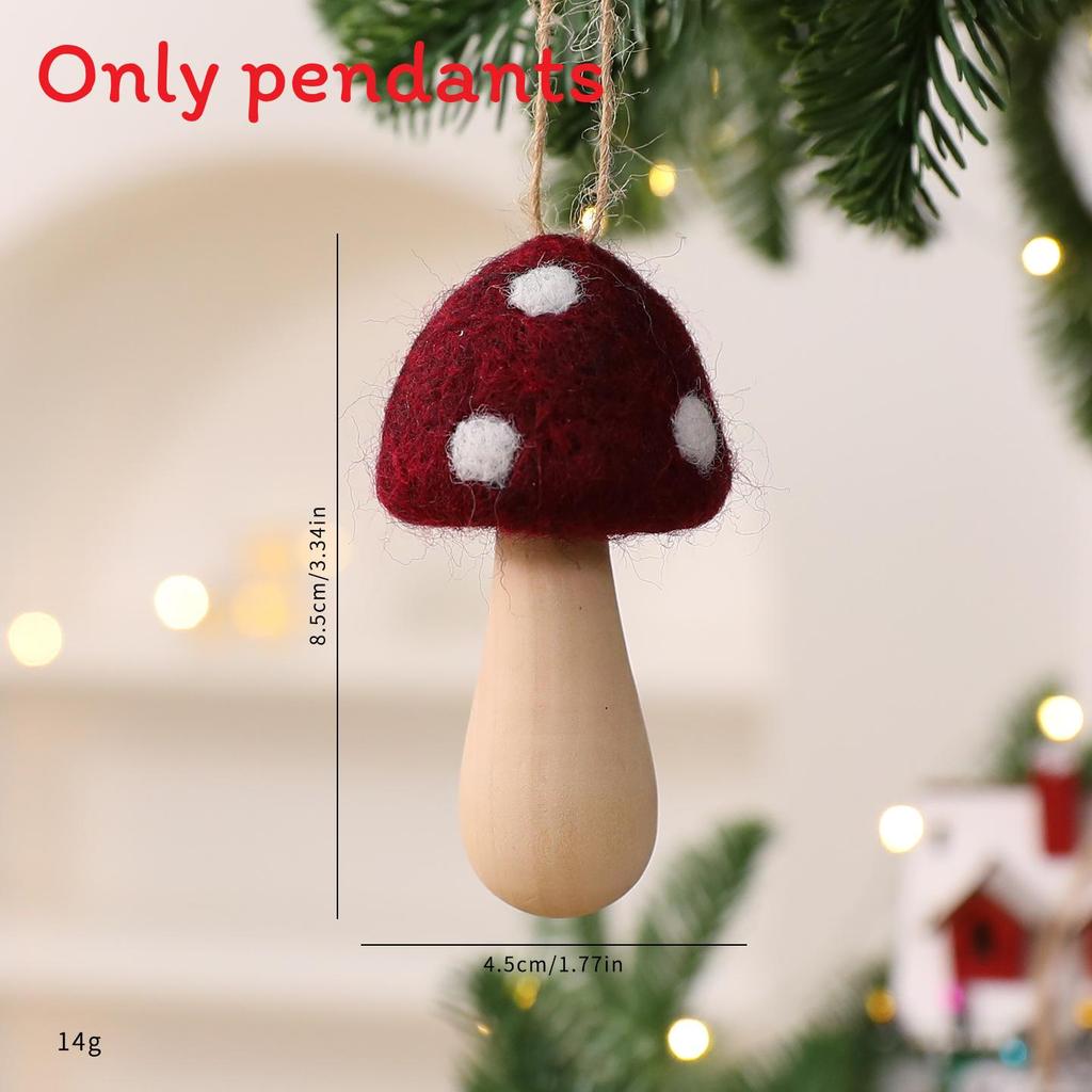 Christmas Gnome Hanging Decoration Mushroom Elf For Holiday Decor