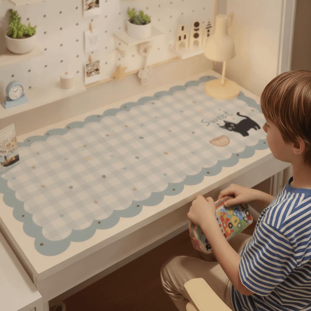 Waterproof Desk Mat Cartoon Keyboard Mat Study Cushion Table Protector Classroom