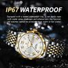 Men's Waterproof Luminous Business Watch Double Calendar Dial Quartz Watch