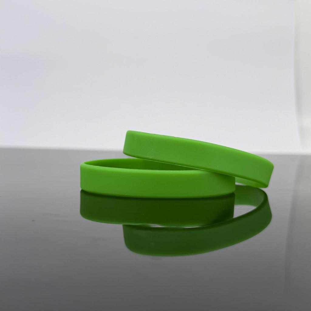 Braccialetto in Silicone Luminoso - Colore Unico, Senza Scritte, per Bambini e Adulti
