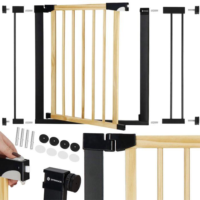 Springos® Barrière de Sécurité Bébé - Escaliers, Portes 75-103 cm