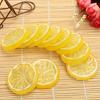 10 Pcs Fake Lemon Slice Lemon Block Artificial Fruit Highly Simulation Lifelike Model for Home Party Decoration
