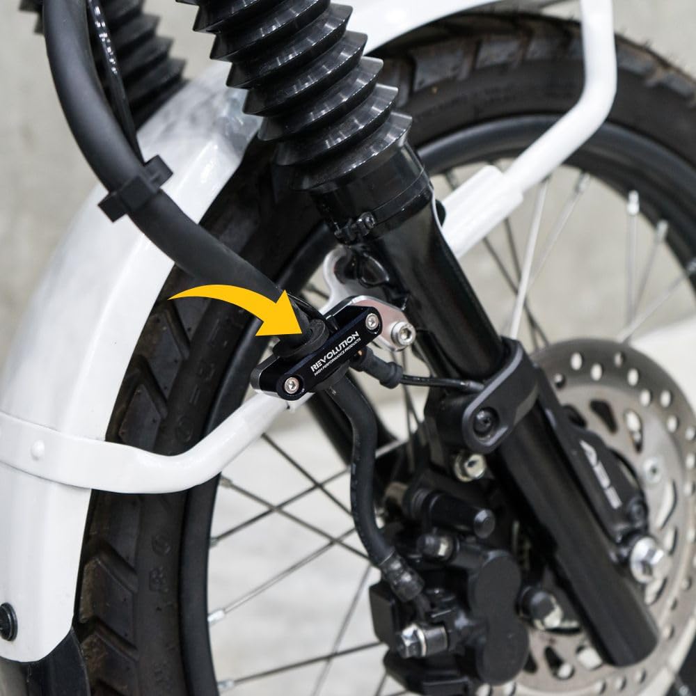 REVOLUTION Brake Hose Holder / Brake Hose Holder Honda CT125 DAX125 ADV PCX MSX (Red)