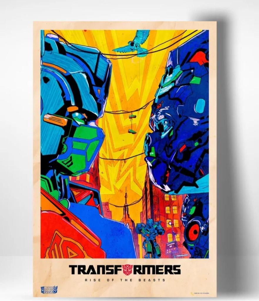 Transformers Rise of the Beasts Metal Poster, Movie Wall Art 20x30cm