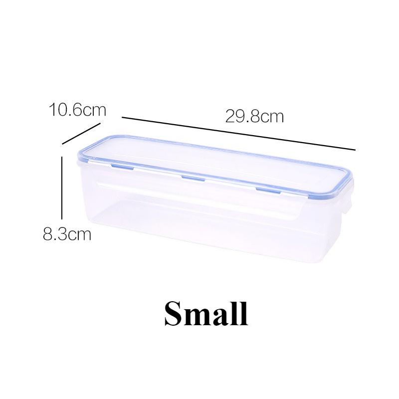 Plastic Bread Storage Box Airtight Food Storage Container Sandwich Bread Keeper with Lid Loaf Bread Container Kitchen Organizer