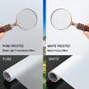 Frosted Glass Window Film with Tools Reusable Window Privacy Film Static Clings UV Protection Sun Blocking Window Tint Kit for Home Bathroom