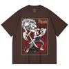 230 Gsm 100% Cotton Jujutsu Kaisen V65 Yuta Print Unisex Heavy Cotton T Shirt