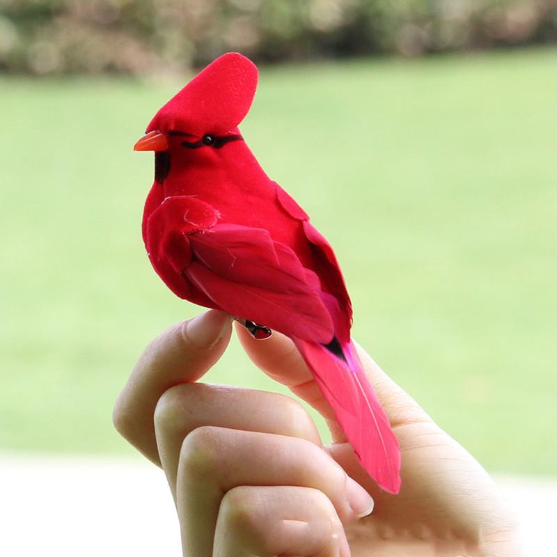 1 Pcs Artificial Bird Garden Green Plant Home Decoration Clip Prop Manufacturer Direct Feather Flapper Handicraft Bird