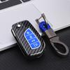 Flip 2 3 4 Button Carbon Car Key Case Cover For Toyota Camry   Corolla Key Cover Car Accessories Keychain Keyring Holder