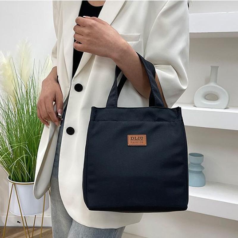 Large-capacity Simple Bento Bag for Going Out and Taking Lunch to Work Aluminum Foil Insulated Lunch Box Bag Handbag