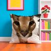 Floppa Cat Meme Cushion Cover Plush Fabric Soft Double-Sided Printed Sofa Warm Winter Home Gift Pillow Case