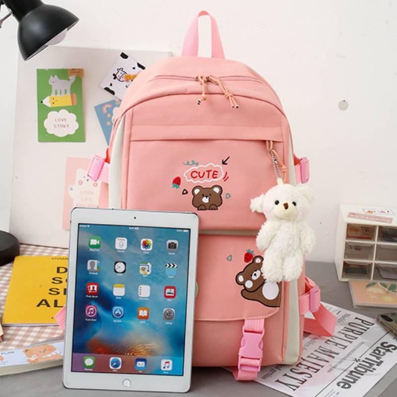 Student Backpack With Oxford Fabric For School Use And Breathable Waterproof Comfort