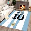 Messi Celebration rug for living rooms, bedrooms, home décor, and as gifts.