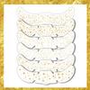 6pcs Waterproof Temporary Tattoo Glitter Makeup Patches Hot Stamping Face Makeup  Disposable Use