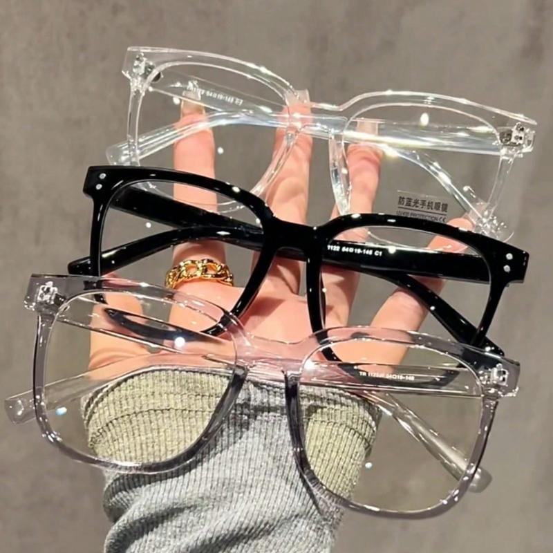 

Очки с блокировкой синего света - Модные квадратные очки-пустышки, Подчеркивающие лицо, Антибликовые компьютерные игровые очки, Блокаторы синего света для женщин/мужчин