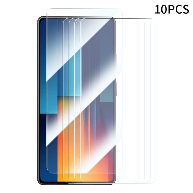 RURIHAI 10Pcs Screen Protector for Xiaomi Poco M6 Pro 4G/Redmi Note 13 Pro 4G Anti-Scratch 9H Hardness Film