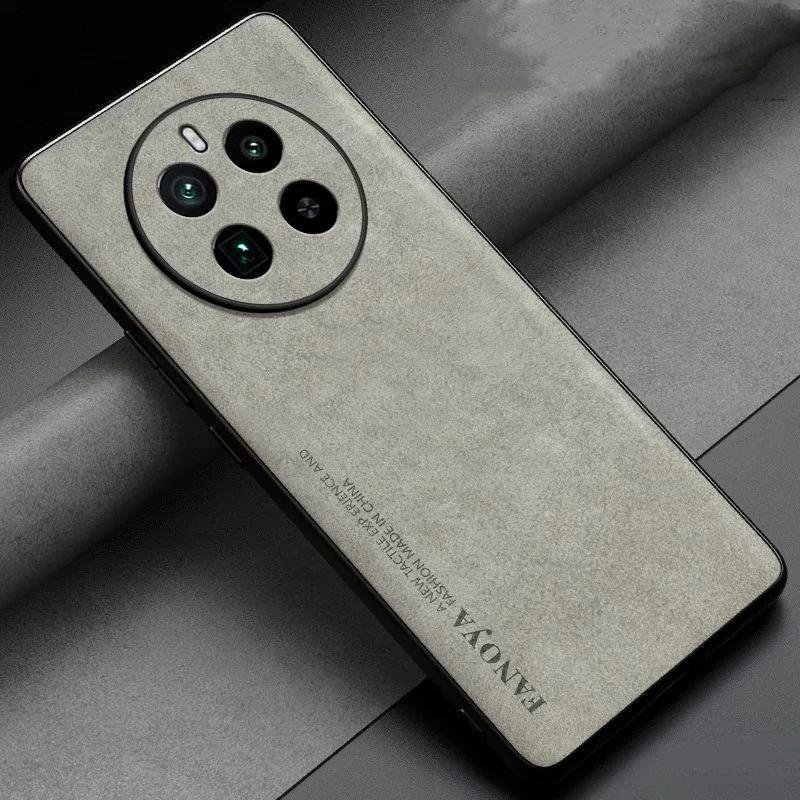 For Realme 12 Pro Plus Case Sheepskin PU Leather Matte Cover for Realme 12 Pro 12Pro Plus Soft Frame Matte Back Cases Shell