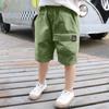 Trendy Boys' Breathable Summer Workwear Shorts - Casual, Loose Fit for Toddlers & Babies