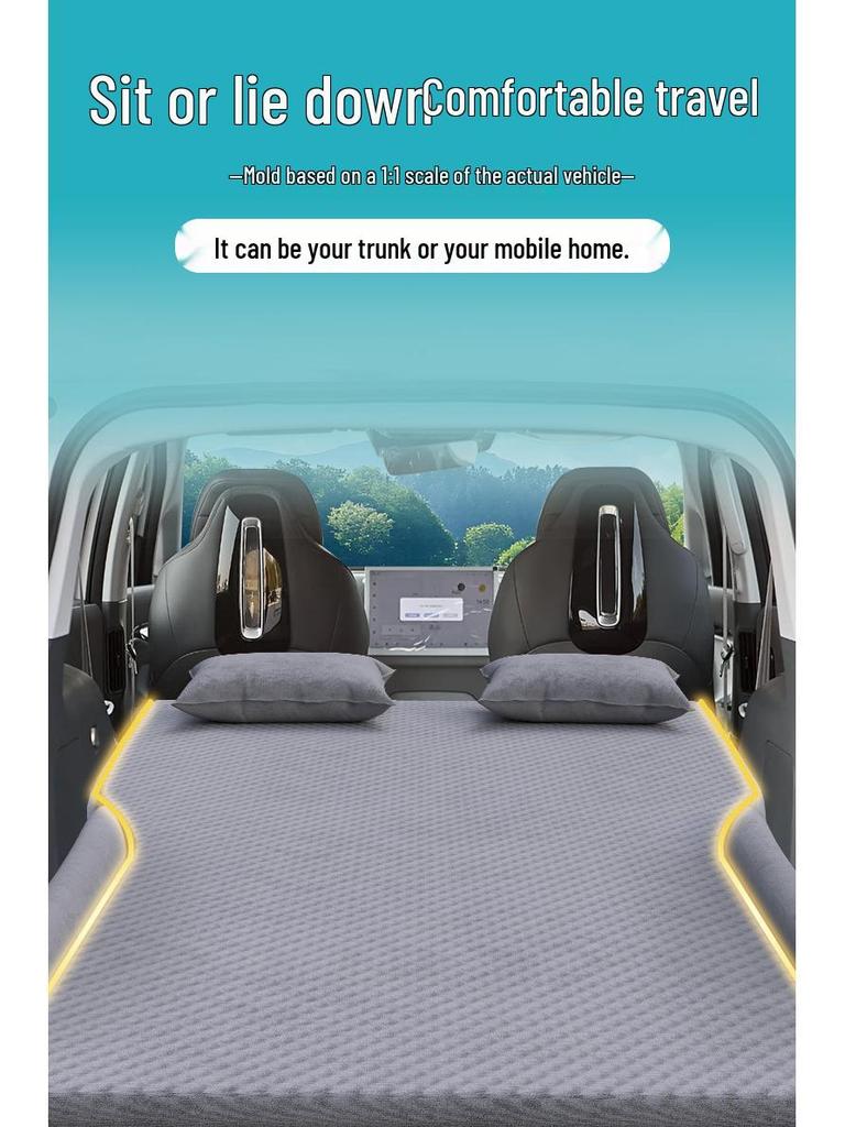 Inflatable Car Trunk Mattress for Polestar Koala S: Rear Seat Travel Sleeping Pad & Air Cushion