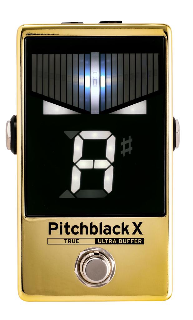 KORG Pitchblack X Pedal Tuner for Limited Edition Cent High Ultra True DC Strobe Gold Guitar/Bass, Color, ±0.1 Accuracy, Buffer, Bypass, Out, Tuning,