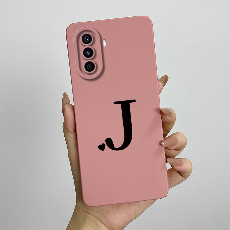 

For Huawei nova Y71 Case Huawei nova Y70 Plus Cover Nova Y70 Phone case MGA-LX9 Cute Couple Letters Square Shockproof Back Cover Huawei nova Y71
