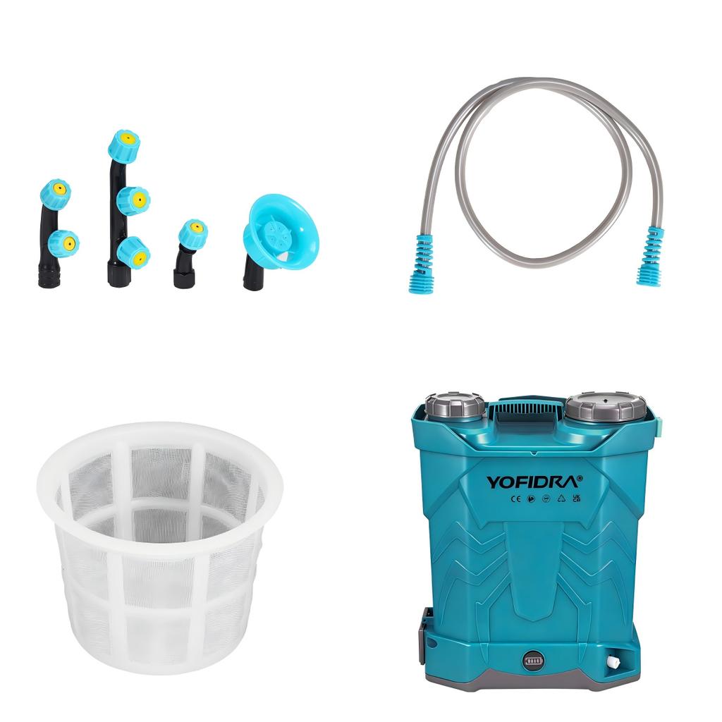 Yofidra Spruzzatore Elettrico 20L Alta Capacità Zaino Spruzzatore per Prato e Giardino Strumenti Elettrici Per Batteria Makita 21V Pin