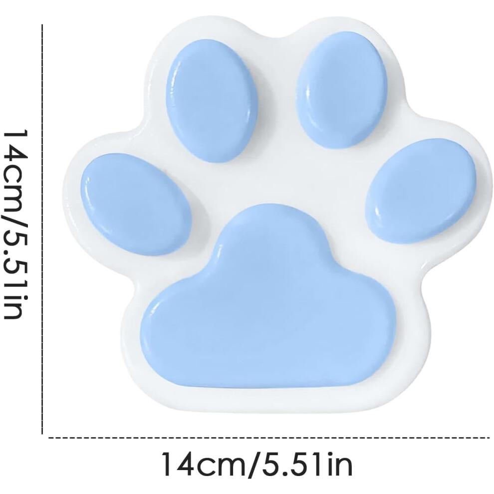 Squishy Cat Paws Squishy Toy 14x14 Cm Sky Blue Stress Relief Squeeze Toy Soft Cat Paw for Kids and Adults