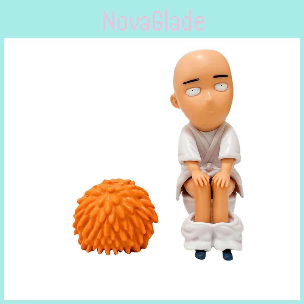 Pvc One Punch Man Figure Collectible Model Toy With Seated Pose For Fans