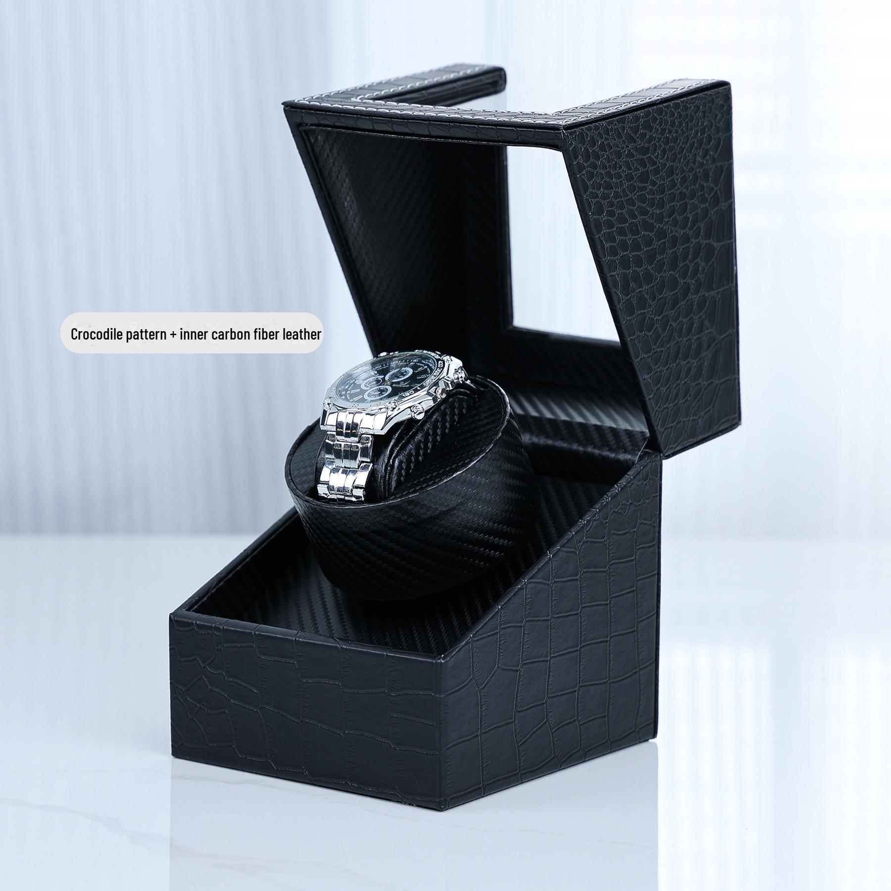 

Автоматический механический заводчик часов Delais: Бесшумная, антимагнитная коробка из искусственной кожи с электродвигателем