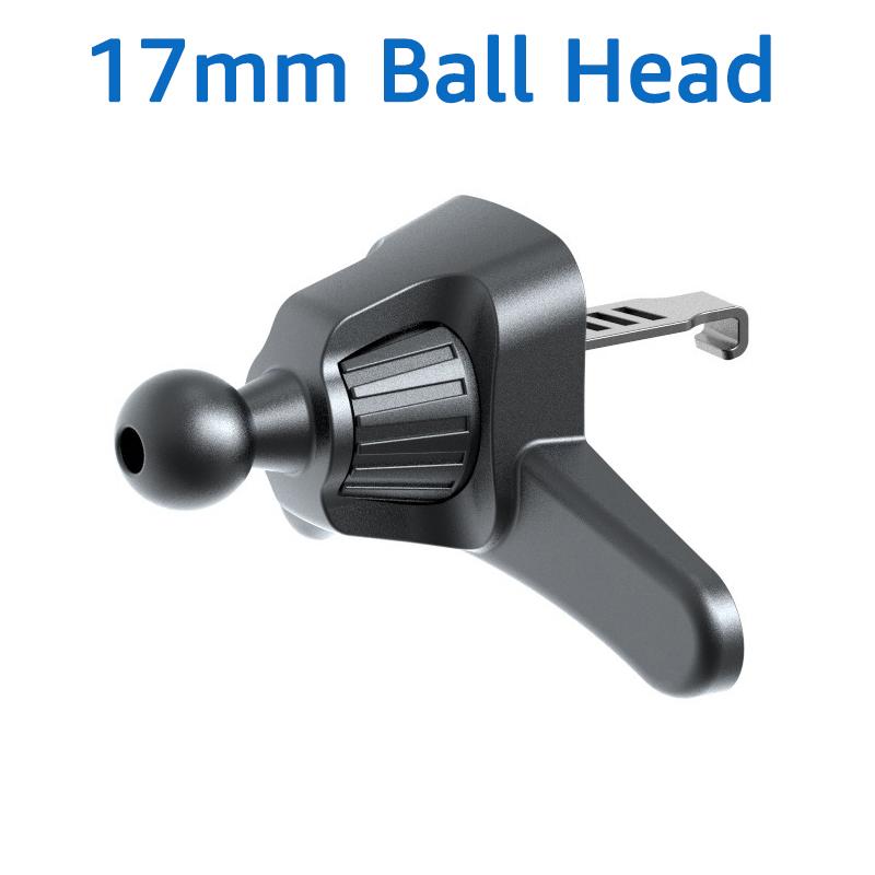 Car Air Vent Clip Mobile Phone Holder Universal 17mm Ball Head Base for Car Air Outlets Cellphone Support Mount GPS Brackets
