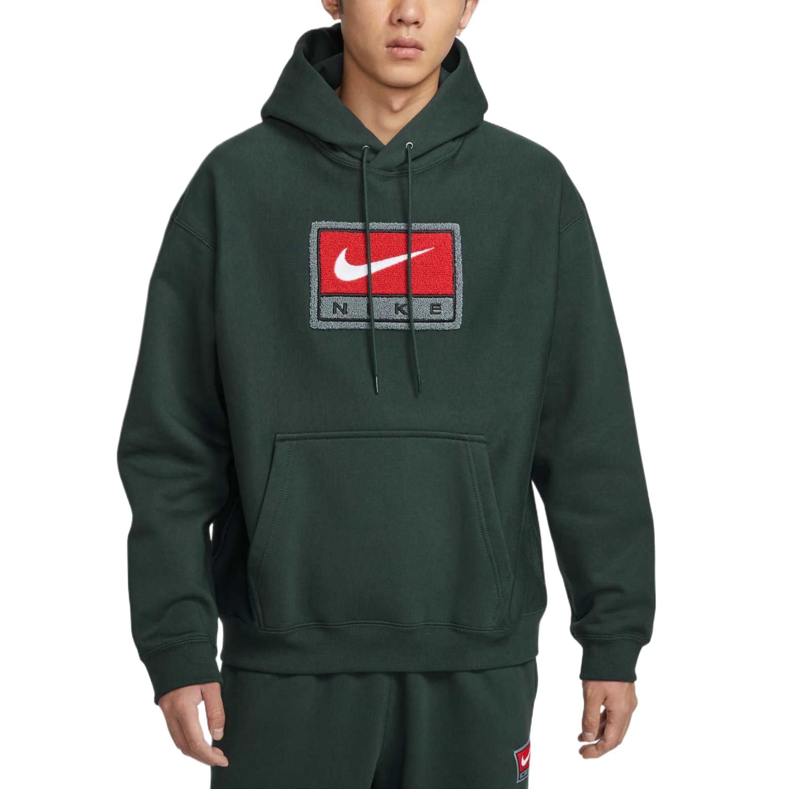 Nike Однотонная толстовка с капюшоном Мужские топы IF1259-317 S