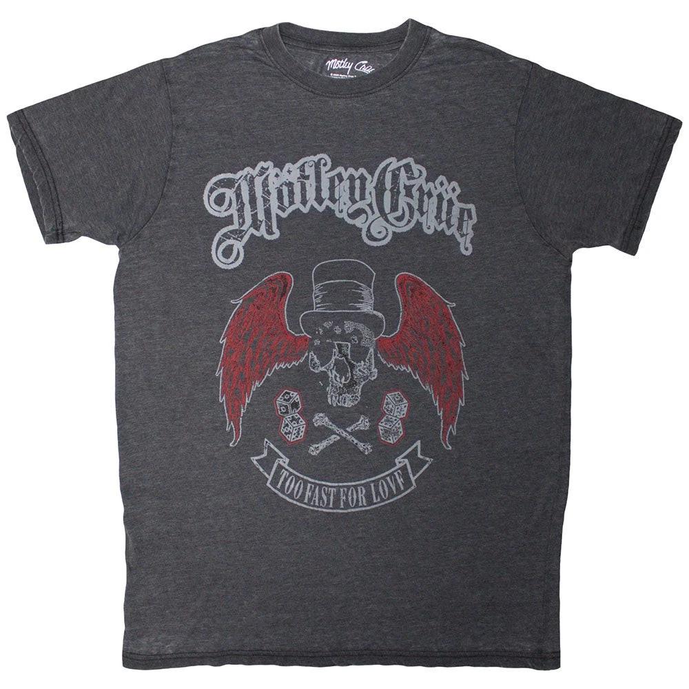 

Motley Crue T-Shirt: Skull Wings (Black) (Wash Collection) OFFICIAL NEW 2XL