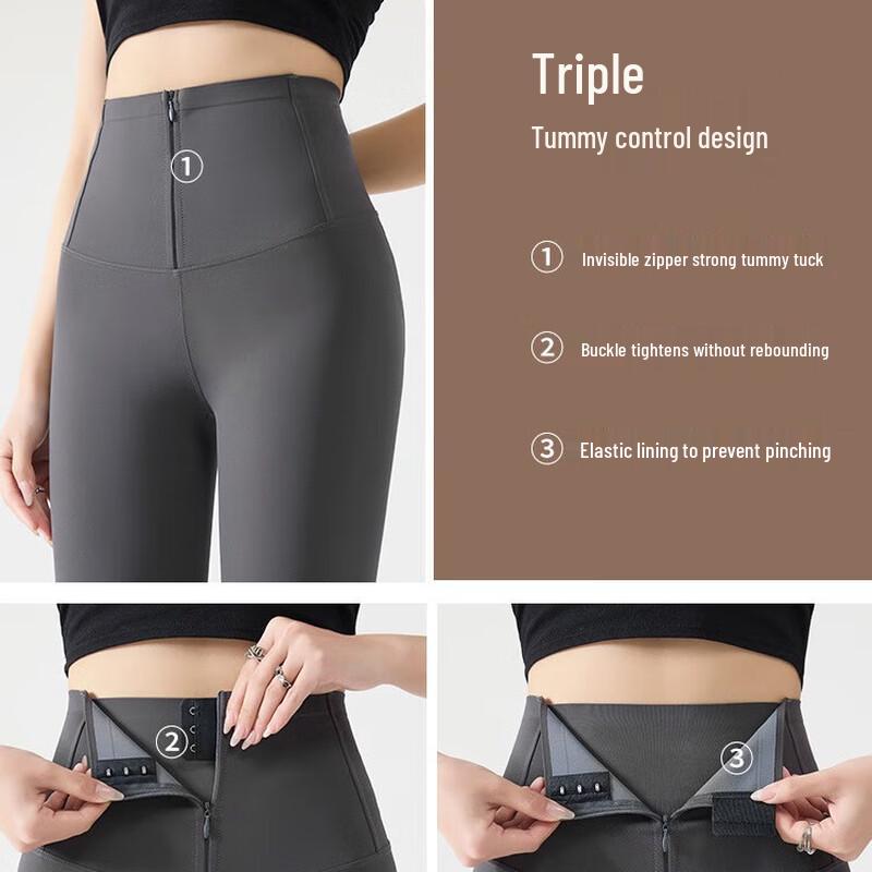 LANGSHA High-Waist Slimming Stirrup Leggings