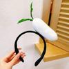 Novelty Knitted Headbands Stuffed Vegetables Hairbands Comfortable Costume Headpiece for Party Costume Accessory
