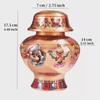 Tibetan Bottle ,Red Copper Handicraft Auspicious Tantric Spices Storage Bottle,Buddhism Religious Desktop Altars Decorative,17cm